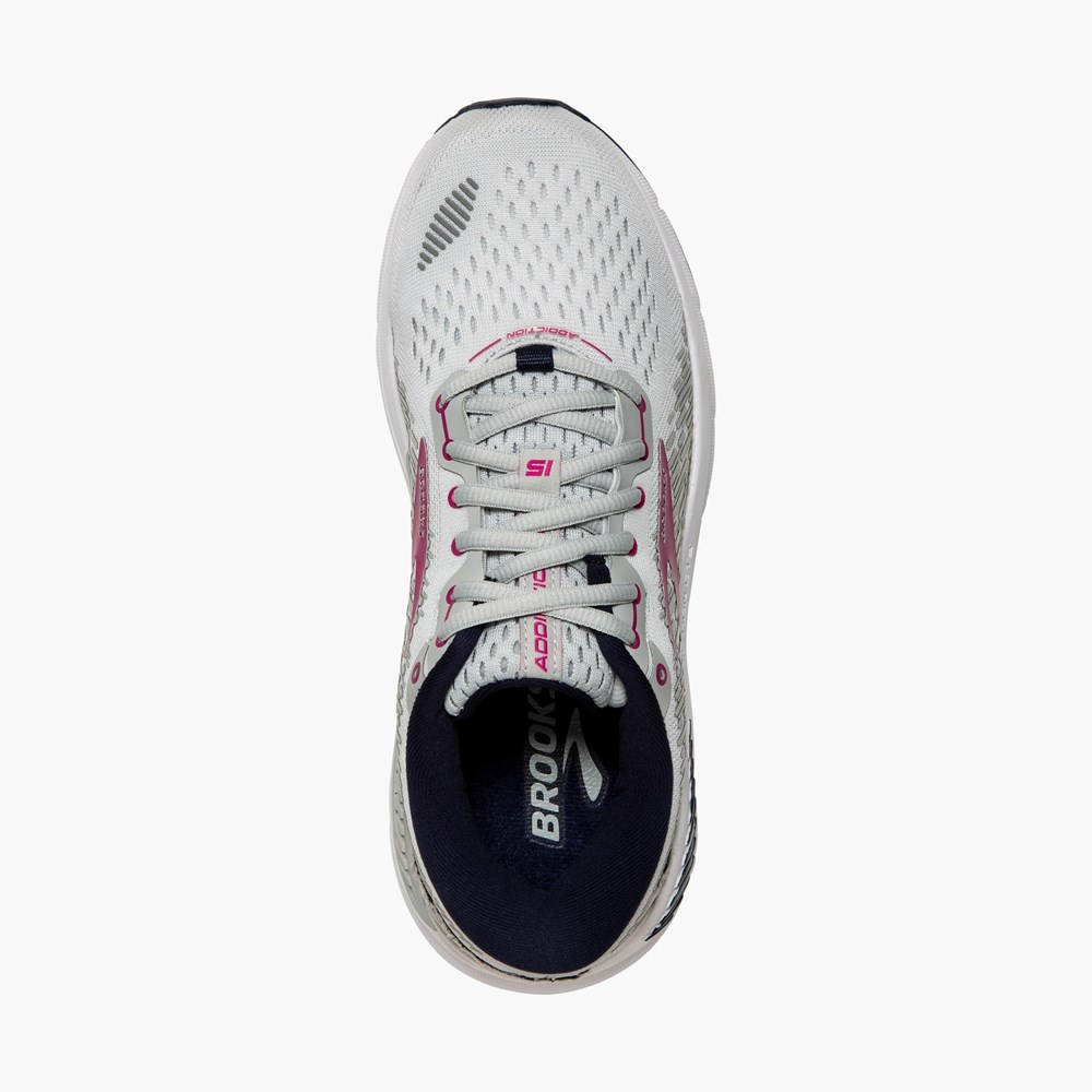 Chaussure Running Brooks Addiction 15 Bleu Marine Violette Rose Femme | ZPK-8073652